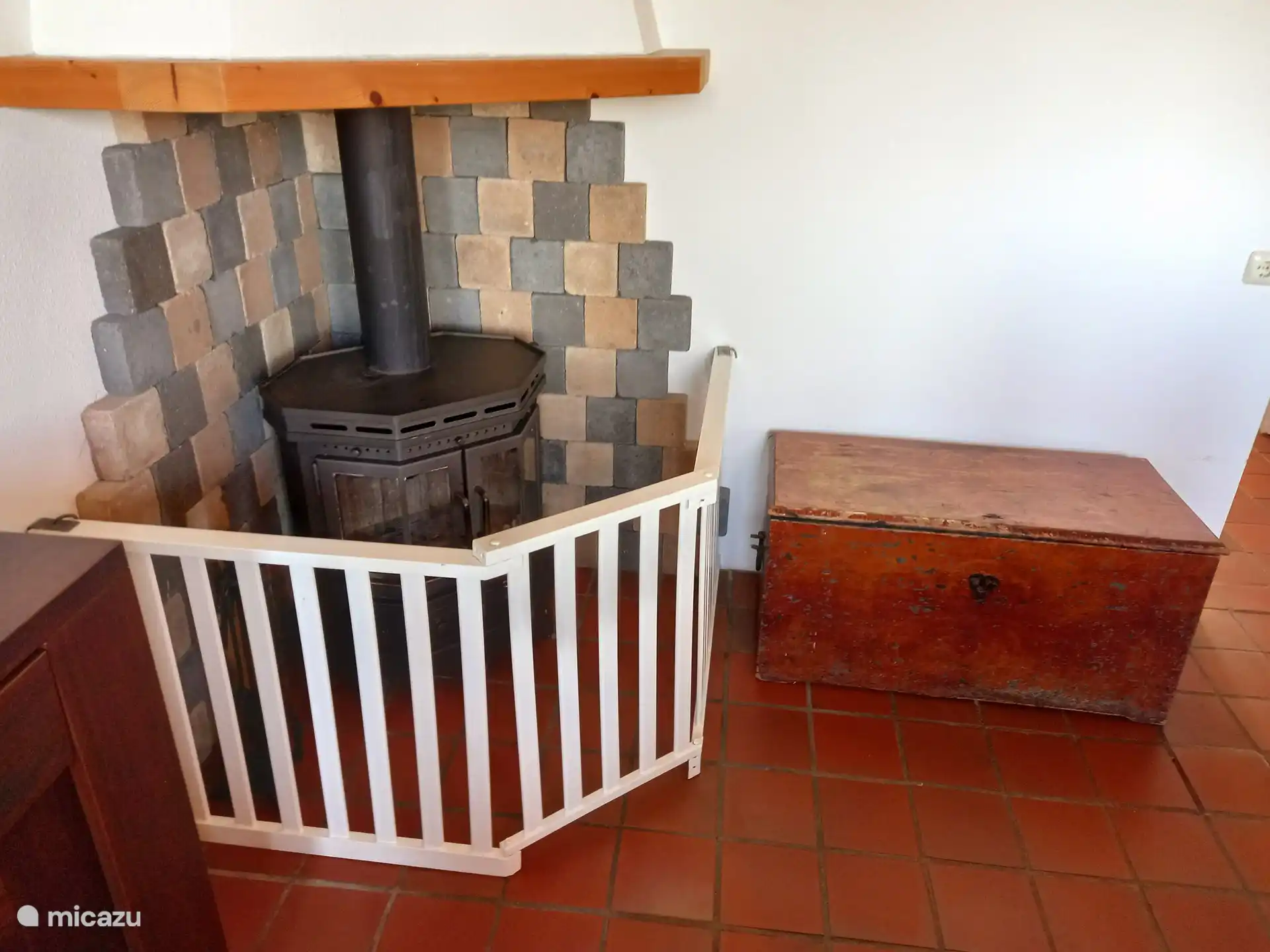 Chimenea en el comedor