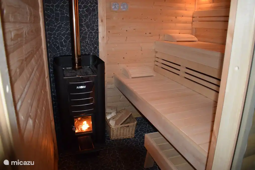 Hout gestookte Finse sauna