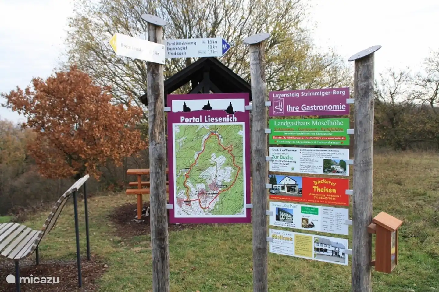 Portal y punto de partida de numerosas rutas de senderismo en Liesenich y sus alrededores