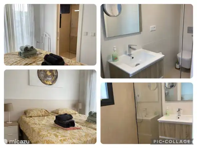 Casa de Sebilla -3 slpkmrs+3 badkmrs huren in Spanje, Murcia, San Pedro del Pinatar - villa Begane grond slaapkamer met badkamer en-suite