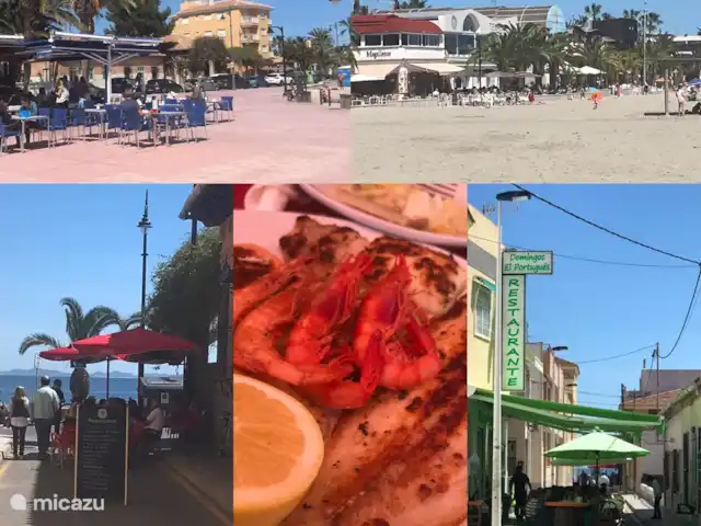 Casa de Sebilla -3 slpkmrs+3 badkmrs huren in Spanje, Murcia, San Pedro del Pinatar - villa Diverse restaurantjes in de straatjes bij de Mar Menor.