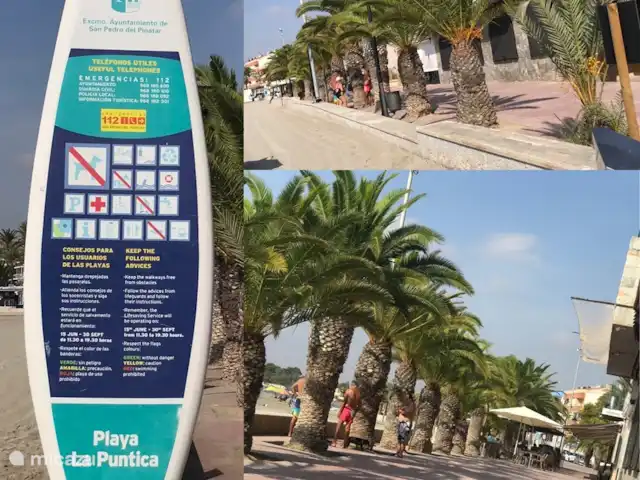 Casa de Sebilla -3 slpkmrs+3 badkmrs huren in Spanje, Murcia, San Pedro del Pinatar - villa De boulevard met enkele restaurantjes bij Lo Pagan, waar je heerlijk direct aan het strand kunt zitten.