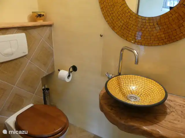 Studio Casetta dell'Angelo | Italie, Toscane, Castiglion Fiorentino - studio WC et lavabo avec salle de douche