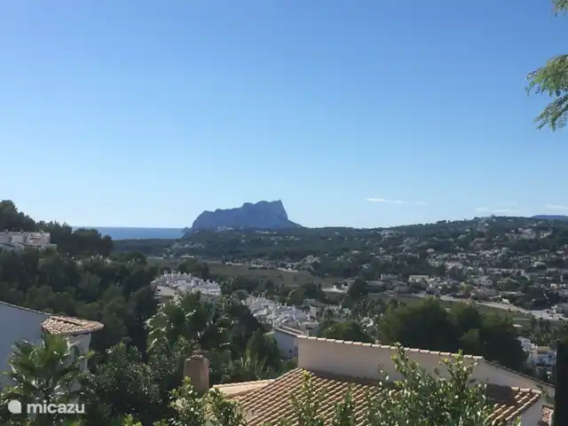 Villa Herrera en España, Costa Blanca, Moraira - villa Vista del Penyal d'Ifac desde la terraza de la piscina