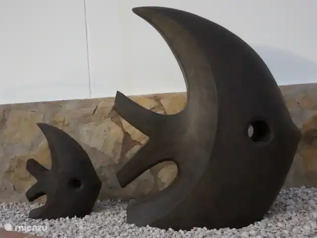 Villa Herrera en España, Costa Blanca, Moraira - villa Recientemente colocamos peces madre e hija junto a la piscina.