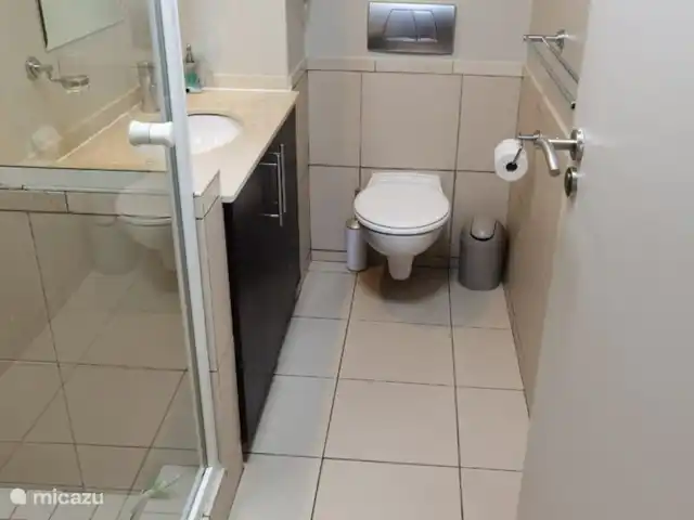 Location de Vacances Afrique du Sud, Le Cap (Cap occidental), Le Cap, appartement - Plage du lagon, Le Cap La 2ème salle de bain avec douche. Situé juste à côté de la 2ème chambre.