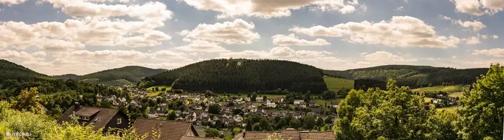 La vista desde su balc&#243;n.