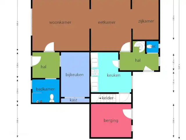 Glaernisch Blick | Suisse, Suisse orientale, Engi - maison de vacances Plan du rez-de-chaussée