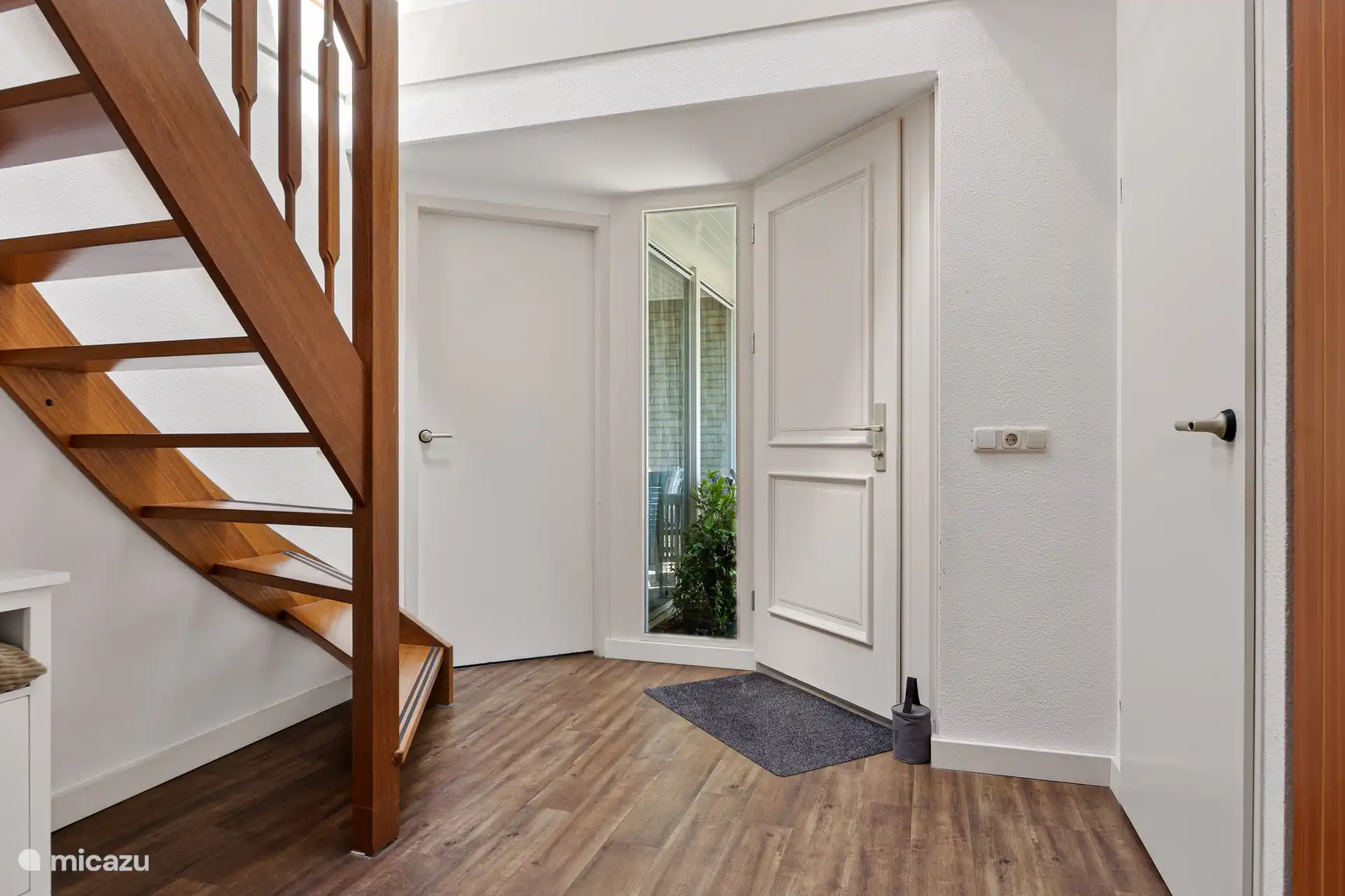 Hall with stairs and toilet