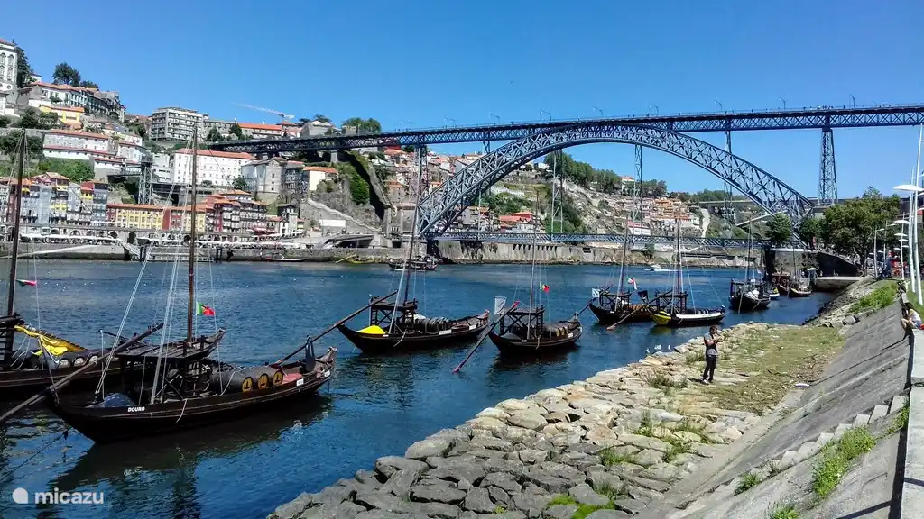 Fluss Douro mit Pont Luis.