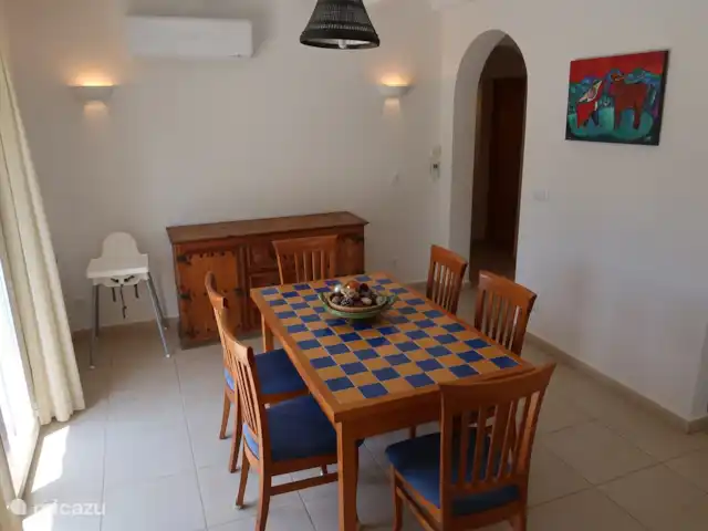Location de Vacances Espagne, Costa Blanca, Jalón, villa - Maison Solvino Coin repas avec chaise haute
