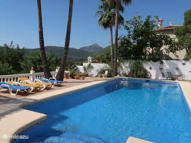 Location de Vacances Espagne, Costa Blanca, Jalón, villa - Maison Solvino Piscine et terrasse