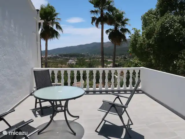 Location de Vacances Espagne, Costa Blanca, Jalón, villa - Maison Solvino Grande terrasse avec de belles vues