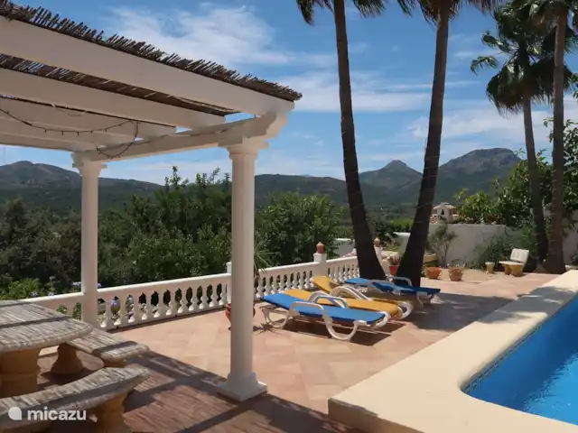 Location de Vacances Espagne, Costa Blanca, Jalón, villa - Maison Solvino Endroit fantastique pour dîner