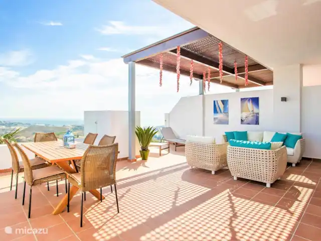 La Catherine | Espagne, Costa del Sol, La Cala de Mijas - appartement terrasse avec coin salon et table à manger