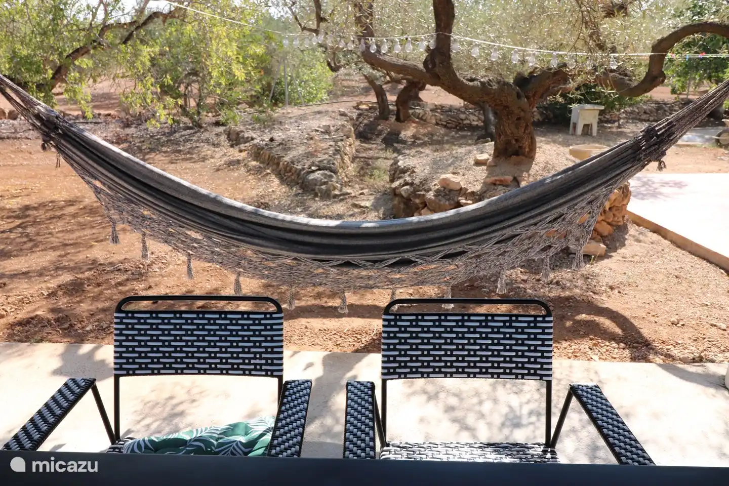 Hamaca en el patio trasero