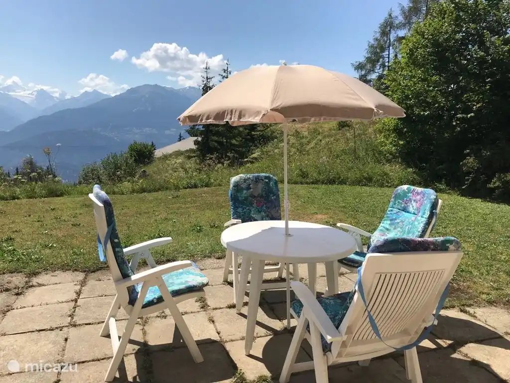 terrace / garden chairs and parasol