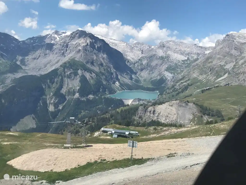 View from Crans on Lac Du Tseuzier