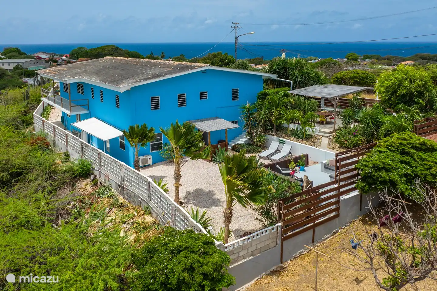 Jardín de drones con terrazas