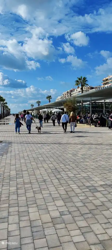 Der Hafen in Santa Pola, 8 km von Los Arenales entfernt, mit mehreren schönen Terrassen und Restaurants