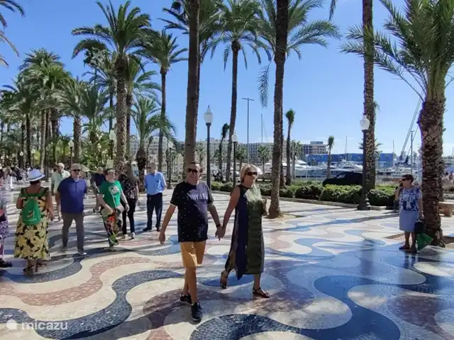 Que Vida! - ático en España, Costa Blanca, Los Arenales del Sol - penthouse Paseo marítimo de Alicante, al otro lado los megayates de los muy ricos...