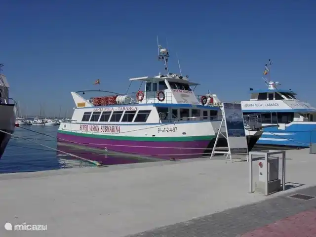 Que Vida! - ático en España, Costa Blanca, Los Arenales del Sol - penthouse Paseo en barco a la isla de Tabarca desde el puerto de Santa Pola