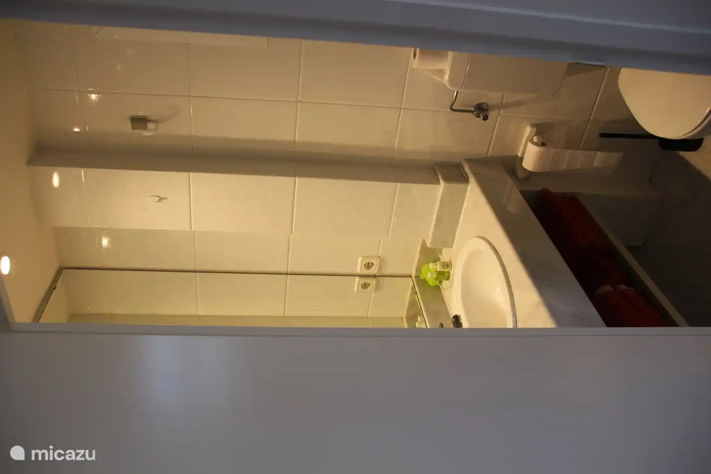 Ceci est la deuxième salle de bain, avec douche