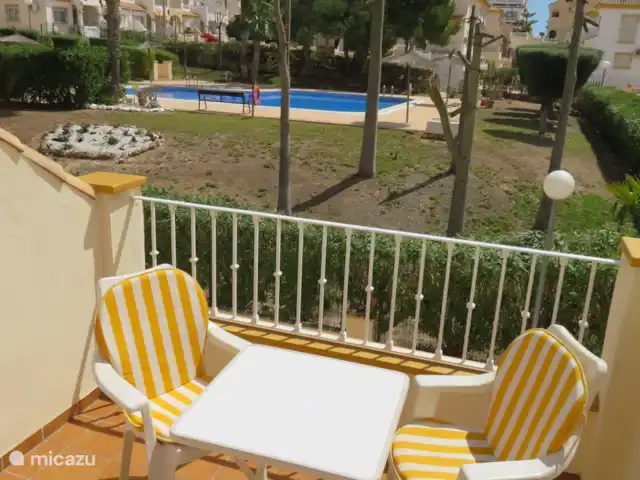 casa vacacional en España, Costa Blanca, Orihuela Costa – Casa Ooms internet fibra optica gratis La azotea con vistas a la piscina.