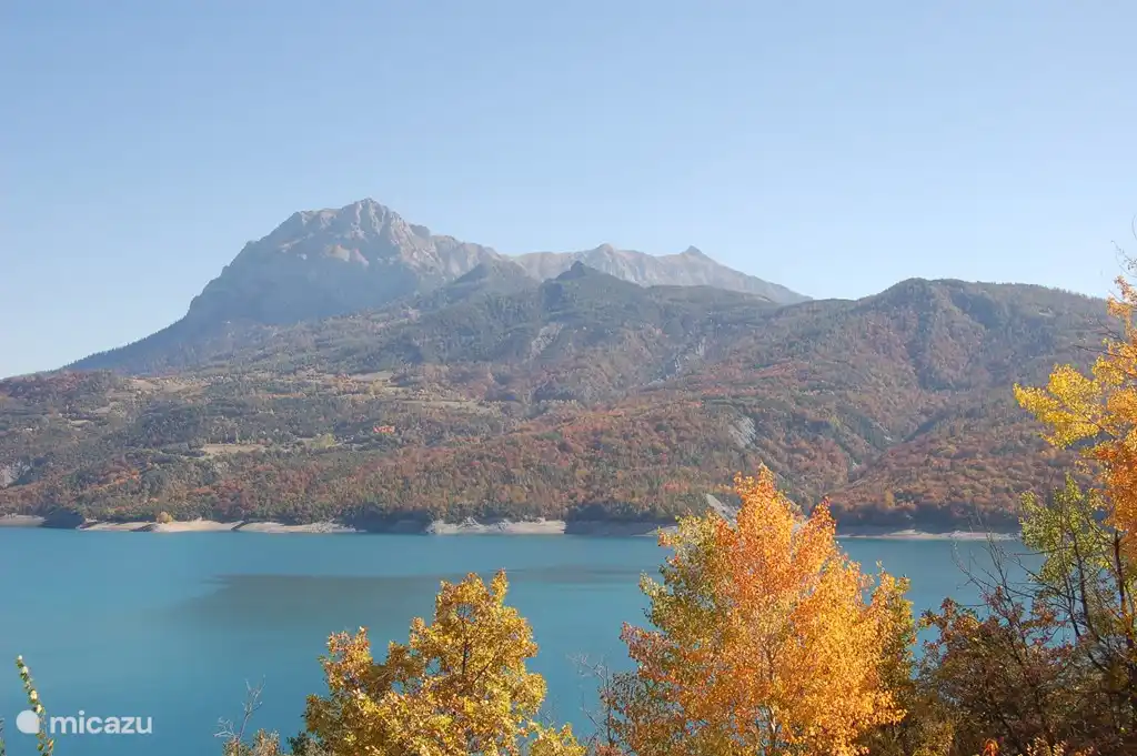 Blick auf die französischen Alpen