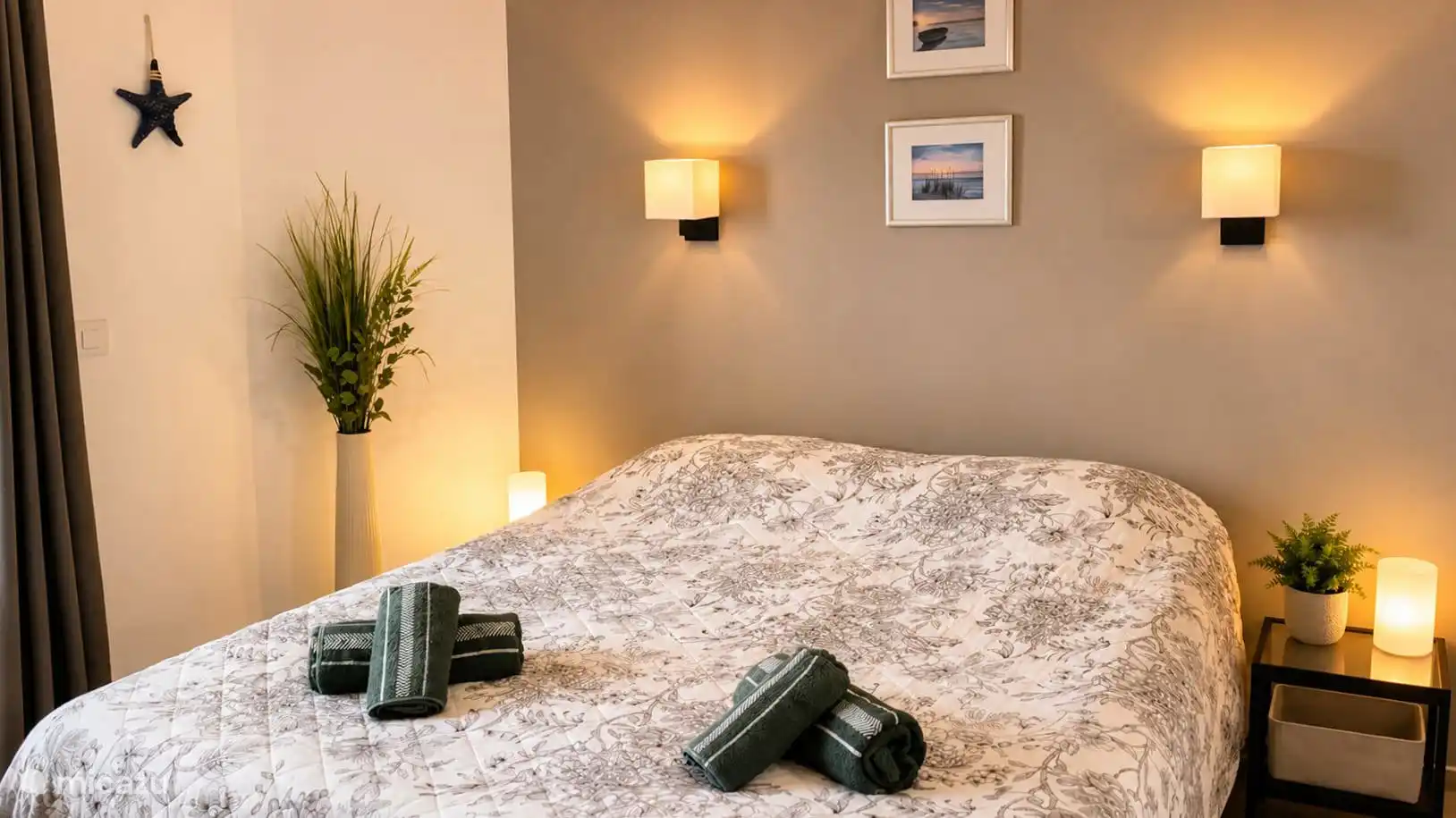 Slaapkamer 2 eenpersoonsbedden gezamenlijk 160 breed