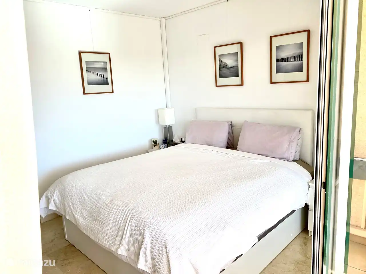 Southfacing Master bedroom with view and new 180x200 bed and mattress