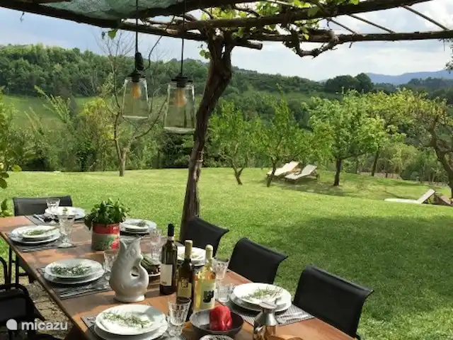 Casa Regina | Italie, Le Latium, Collevecchio - villa Casale Regina - véranda sous les vignes