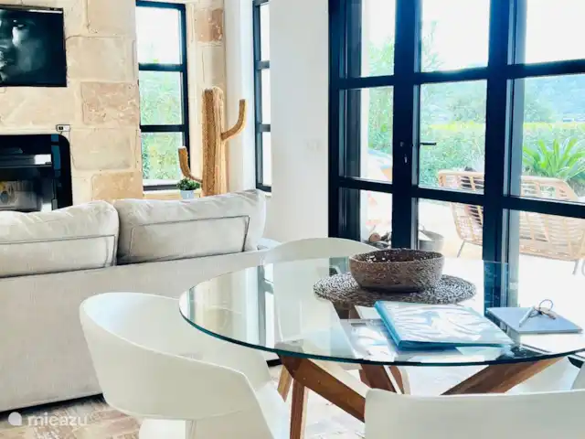 Casa Pilar (bain à remous, poêle à granulés...) | Espagne, Costa Blanca, Jávea - villa Du salon/cuisine, vous avez une belle vue sur le jardin et la vallée.