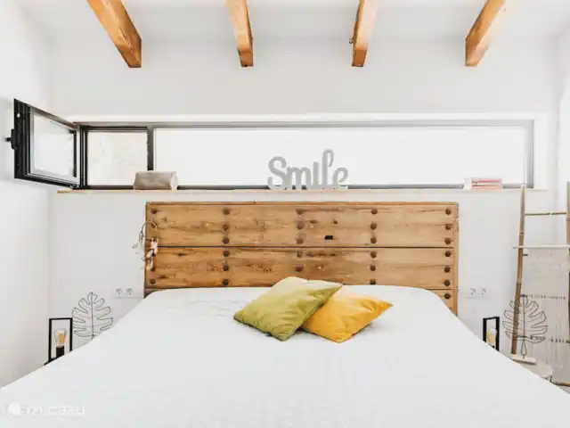 Casa Pilar (bain à remous, poêle à granulés...) | Espagne, Costa Blanca, Jávea - villa Chambre 2 avec sommier à ressorts et matelas d'excellente qualité. Ensuite, vous avez la salle de bain 2. La chambre est également équipée de la climatisation, d'armoires encastrées, de moustiquaires et d'obscurcissement