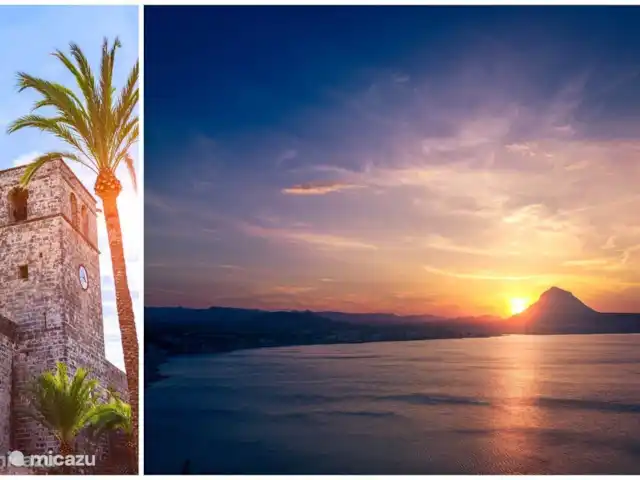Casa Pilar (bain à remous, poêle à granulés...) | Espagne, Costa Blanca, Jávea - villa Détail de la vieille ville et du magnifique coucher de soleil depuis la plage