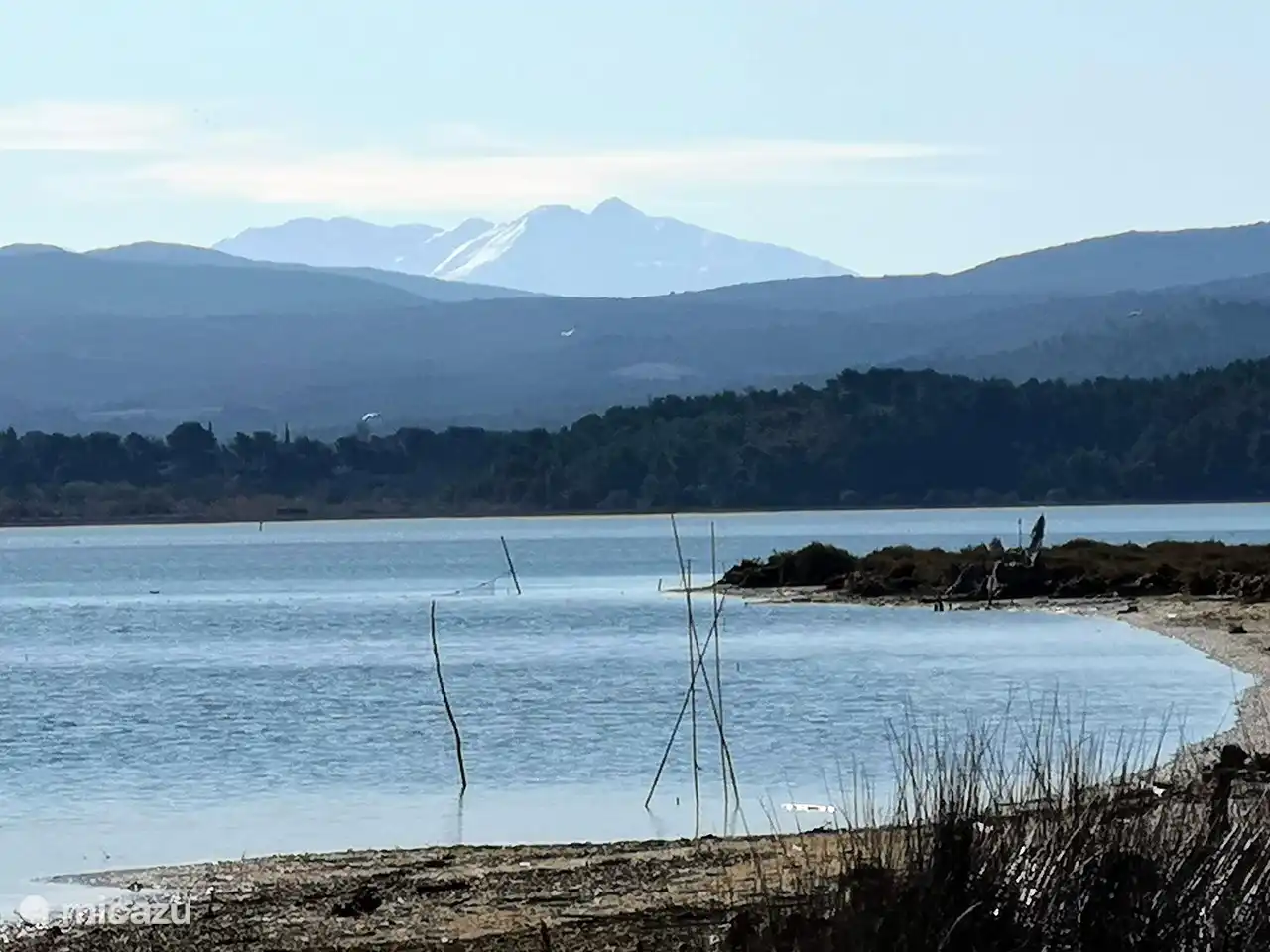 Le Canigou vom Spaziergang in Cebazan