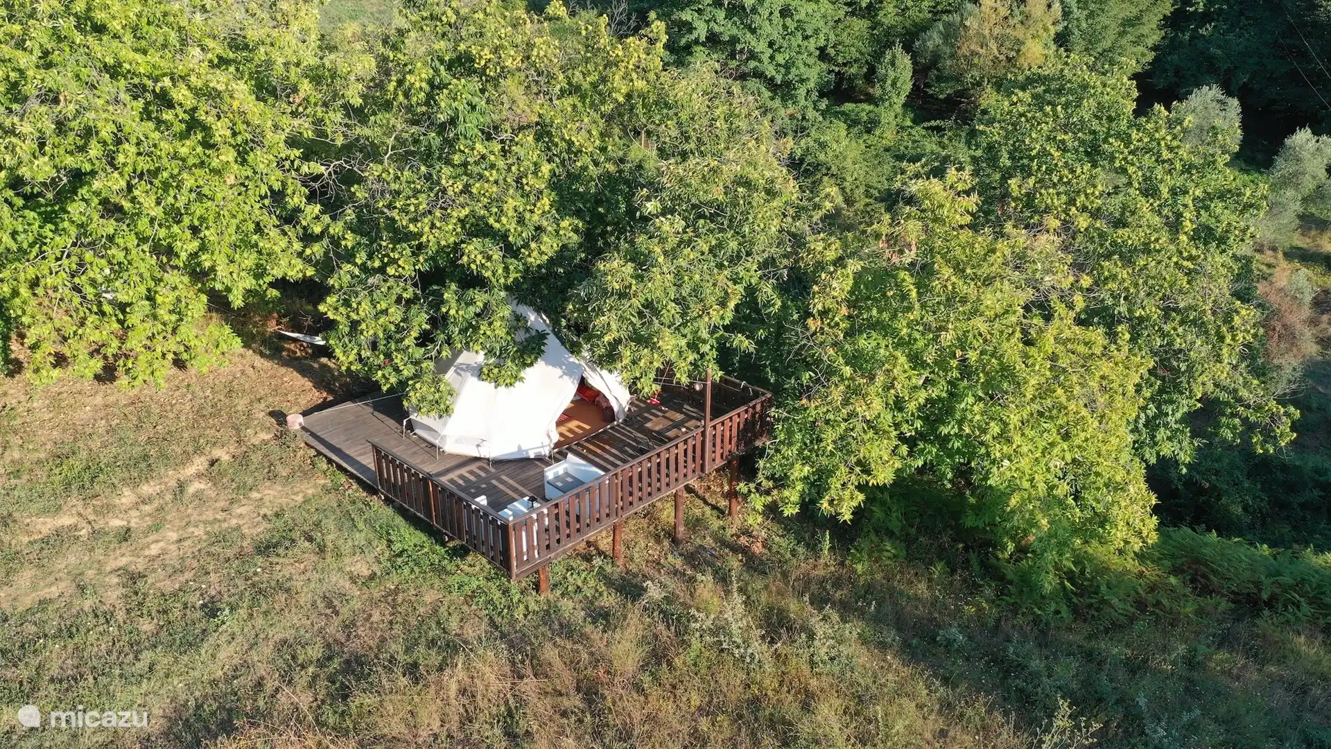 Podere di Maggio - Glamping tent 4 huren in Italië, Toscane, Santa Fiora - glamping / safaritent / yurt