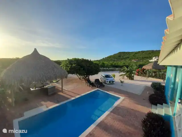 Bistro Nunka | Curaçao, Banda Abou (ouest), Fontein - villa Vue du soir vers les montagnes