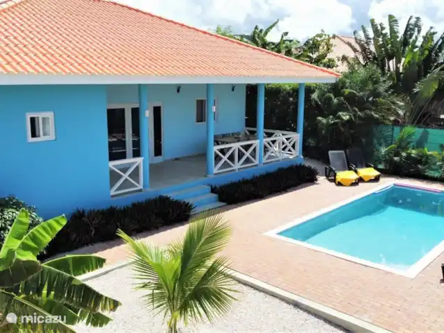 Bistro Nunka | Curaçao, Banda Abou (ouest), Fontein - villa La piscine est située entre la maison et le Palapa.