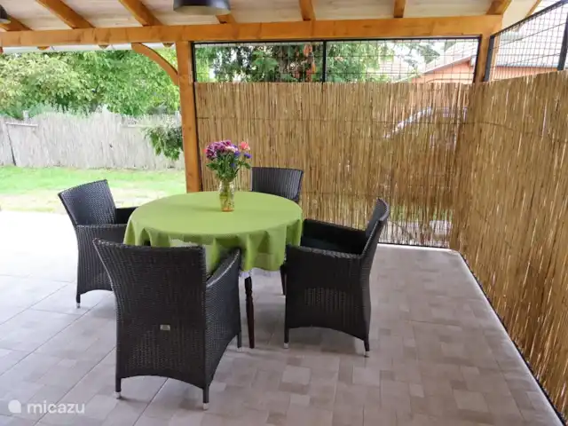 vakantiehuis huren in Hongarije, Tiszameer, Poroszlo – Mélody Haz Overdekt terras