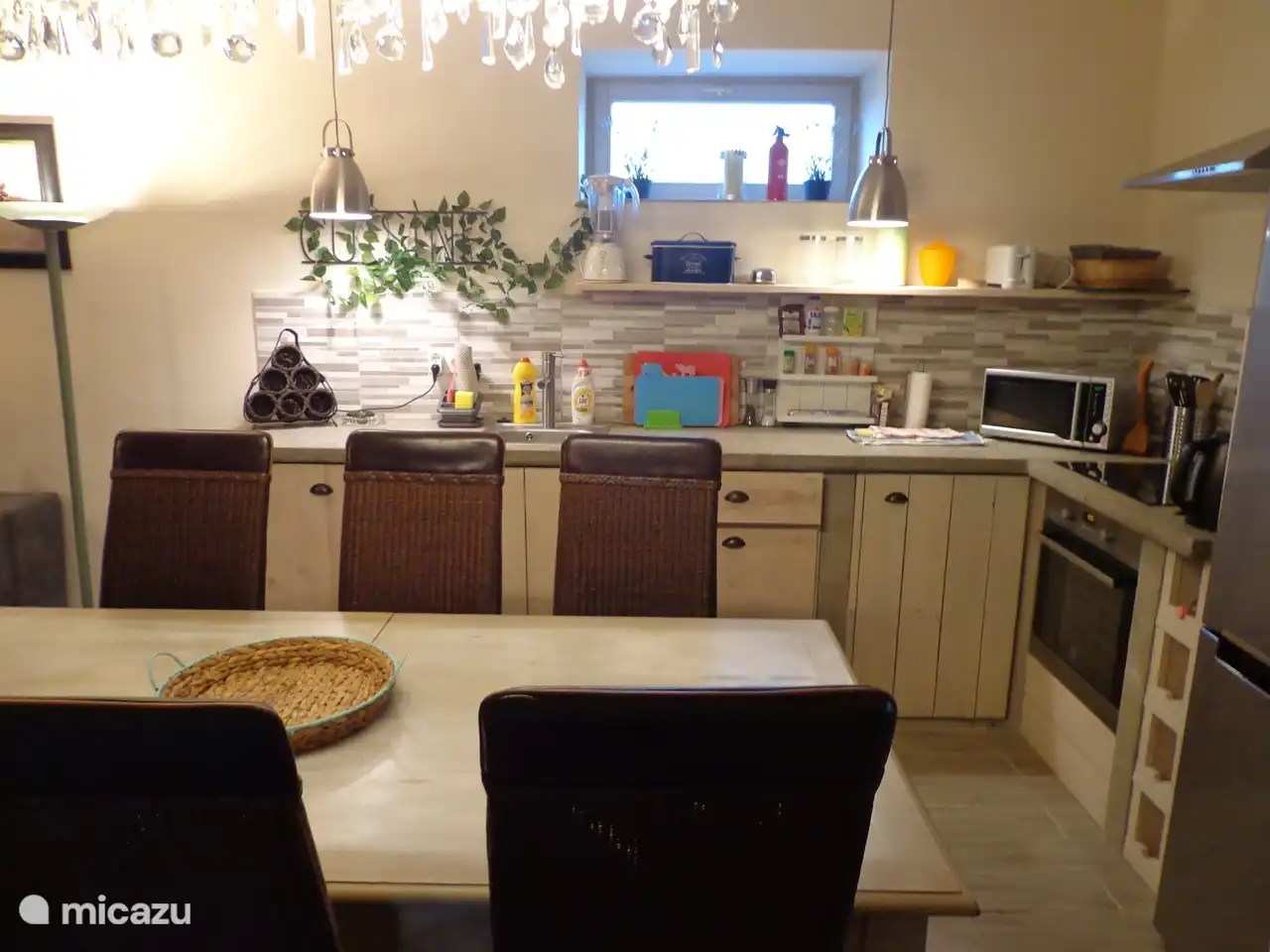 kitchen with dining table
