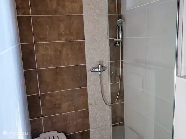 vakantiehuis huren in Hongarije, Tiszameer, Poroszlo – Mélody Haz Badkamer met douche, wastafel en toilet