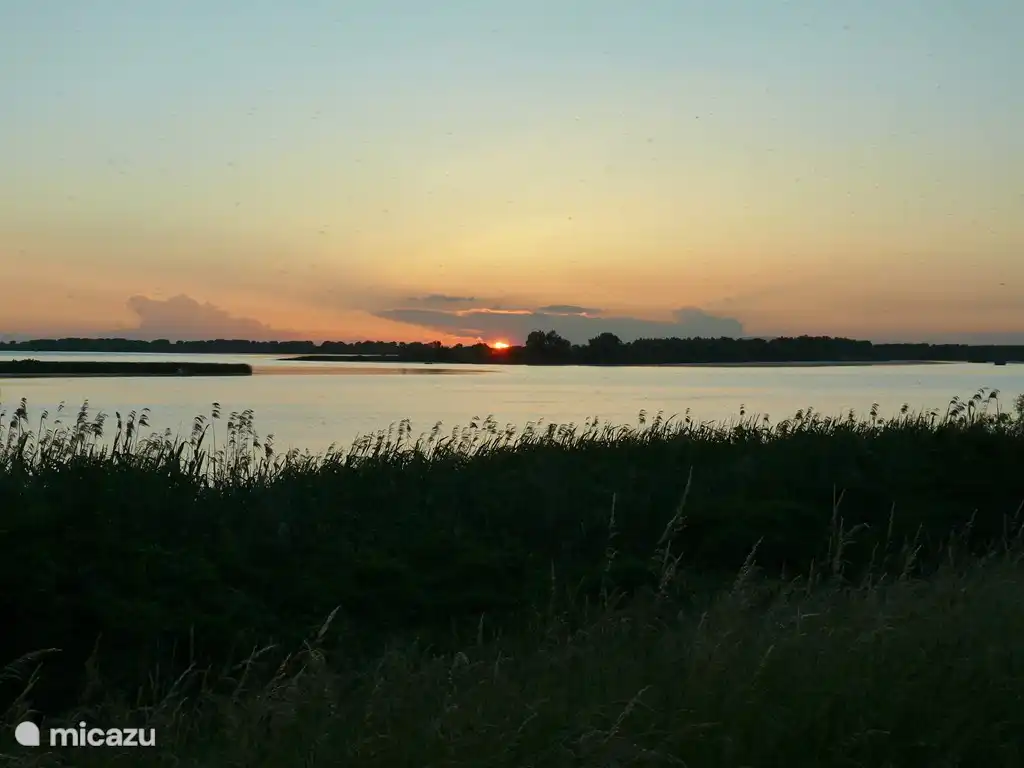 Sunset on Lake Tisza