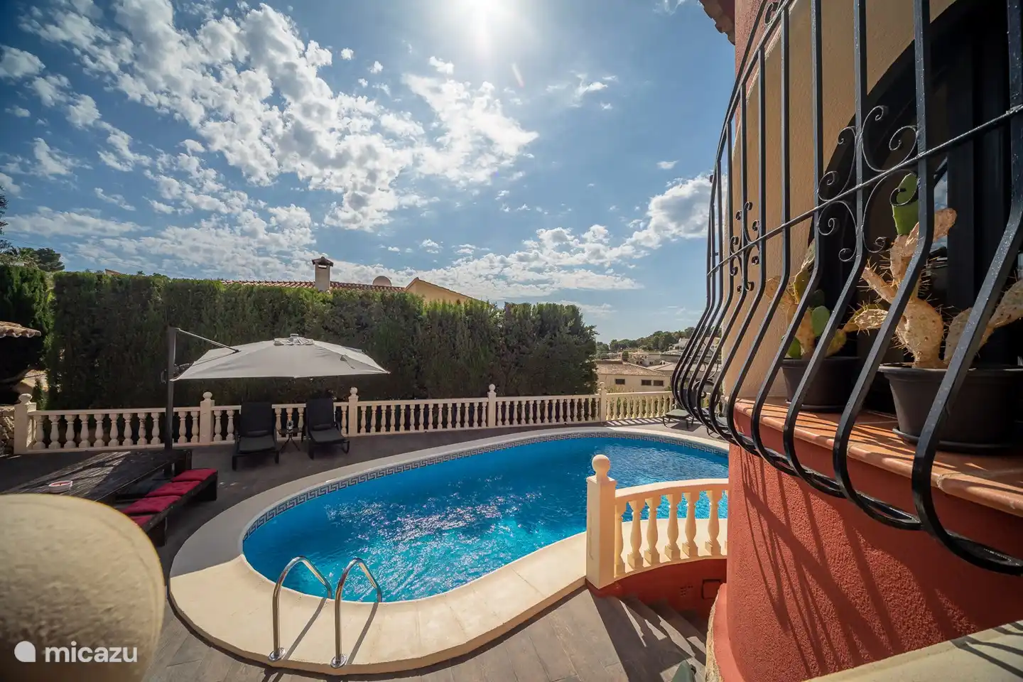 Foto de la plataforma cerca de la cocina.