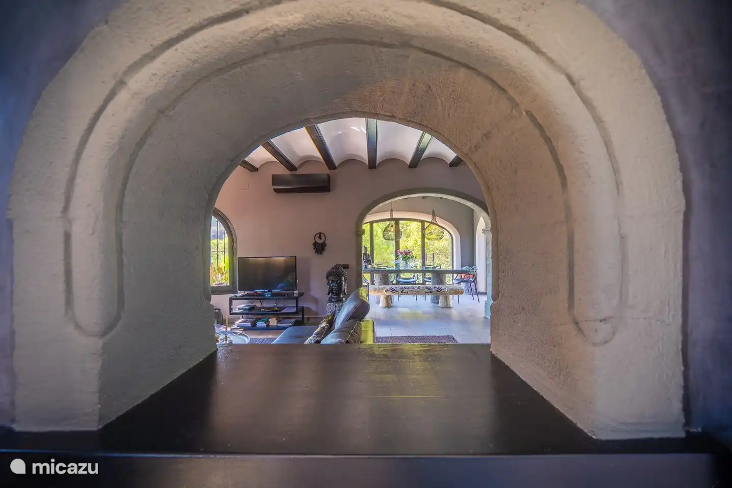 Vista desde la escotilla de la cocina