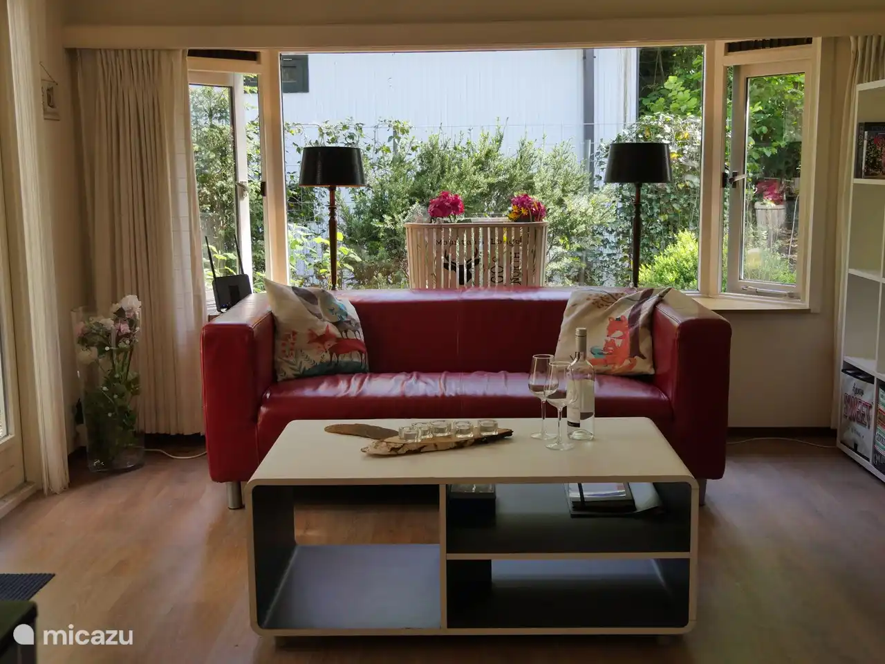 The sitting area of the living room