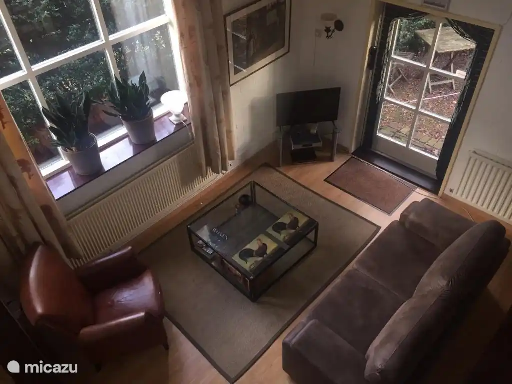 Blick von oben auf den Sitzbereich