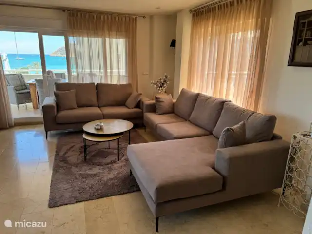Finalbir en España, Costa Blanca, Albir - apartamento Sala de estar con un precioso sofá