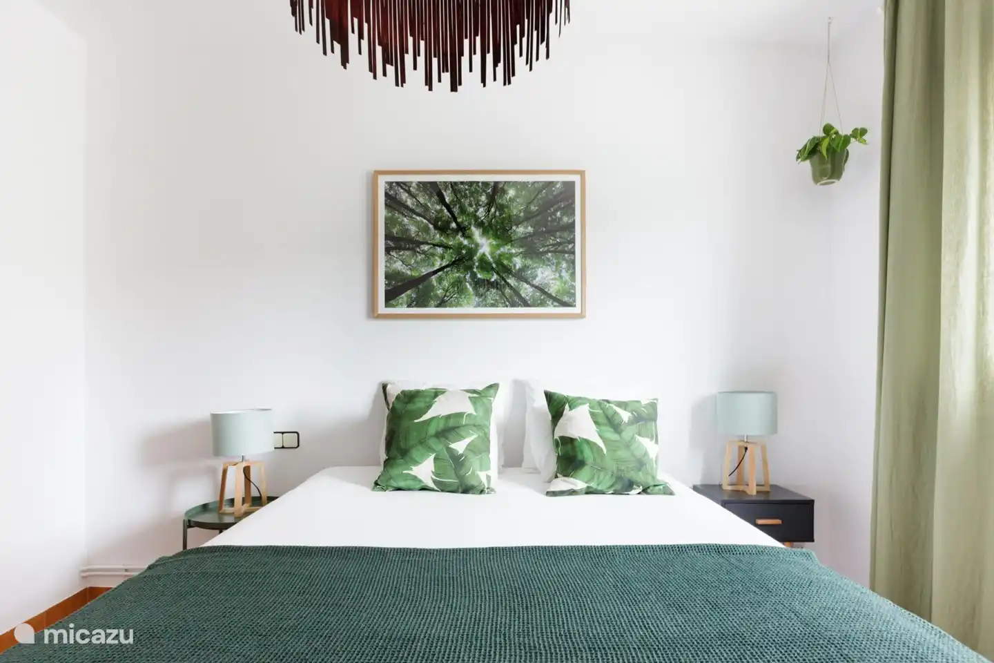 De Bos kamer met tweepersoonsbed en eigen kast. 