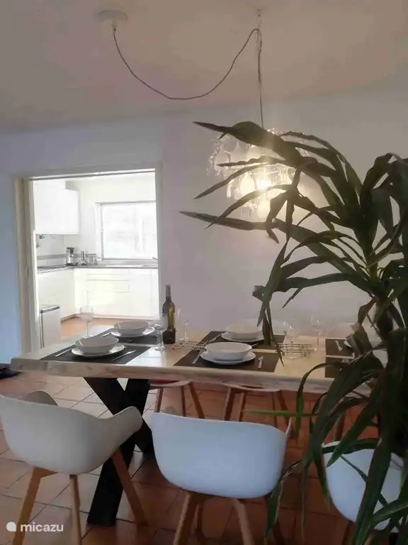 Dining room and kitchen